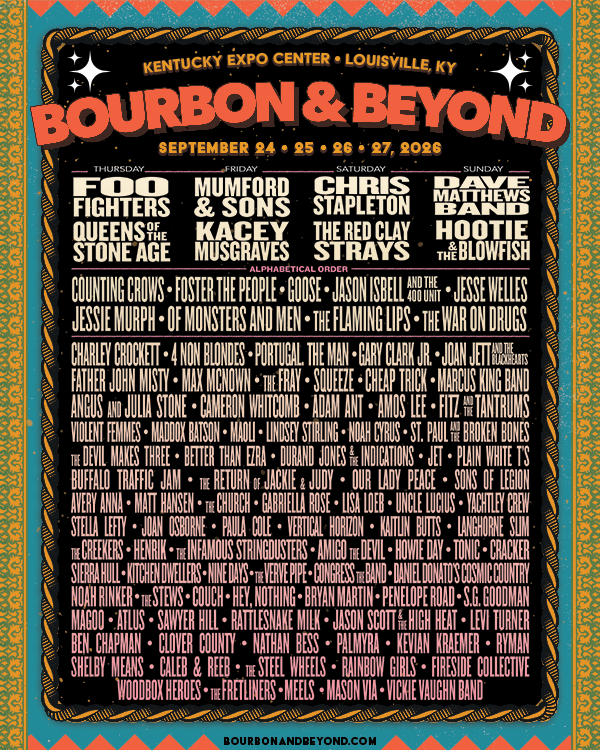 Bourbon & Beyond 2026 Line Up